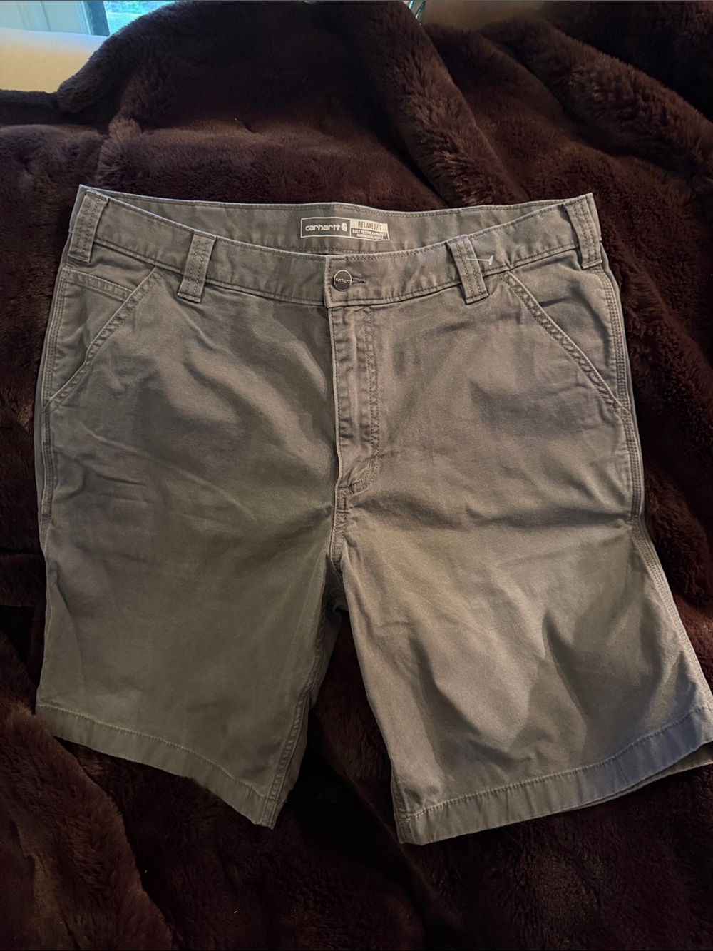 Carhartt Men’s Gray Relaxed Fit Shorts Size 38